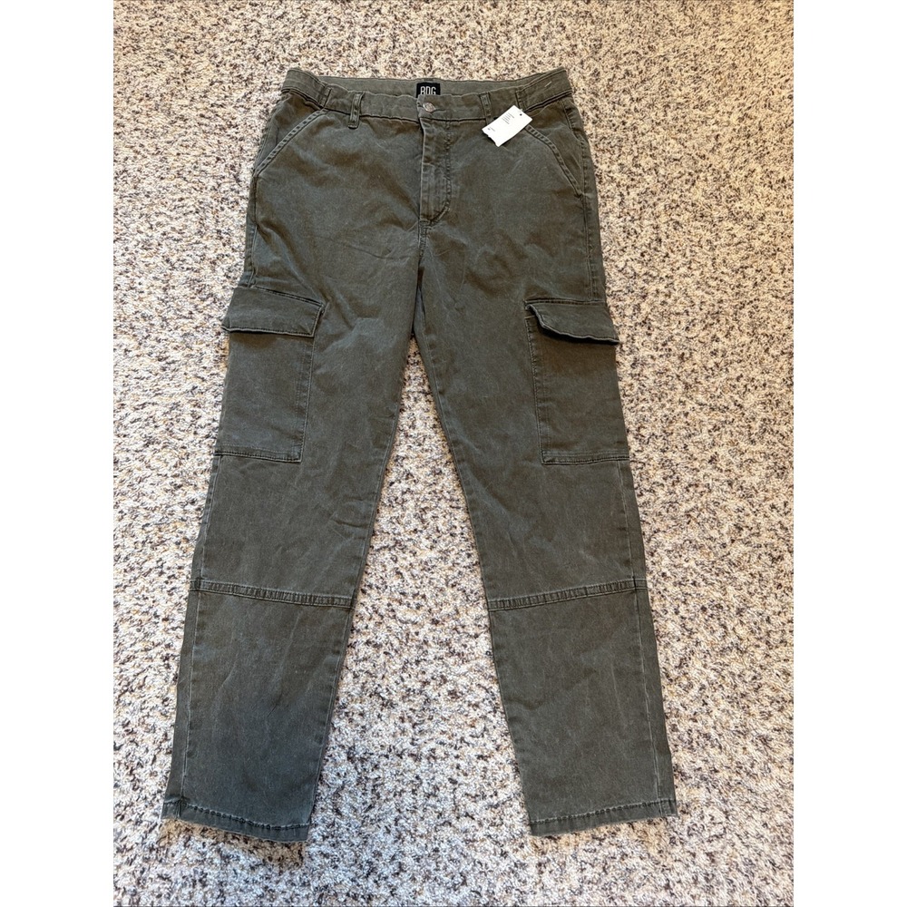 BDG Urban Outfitters Pants Womens 30 Green Cargo Twill Straight Leg Utility